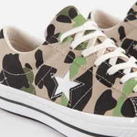 Converse One Star Ox Archive Print Remixed Shoes - Candied Ginger / Piquant Green thumbnail