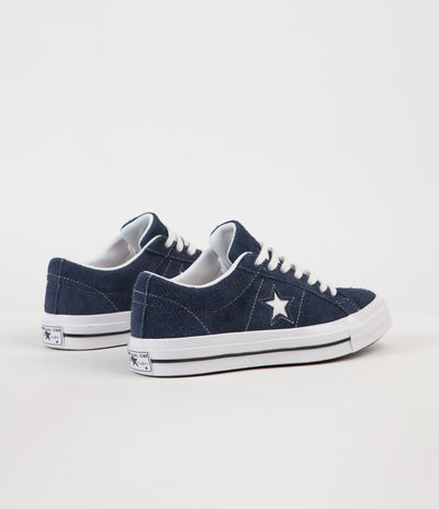 Converse One Star Ox Shoes - Navy / White / White