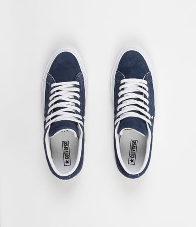 Converse One Star Ox Shoes - Navy / White / White