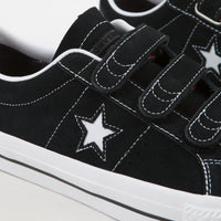 Converse One Star Pro 3V Ox Shoes - Black / Pomegranate Red / White thumbnail