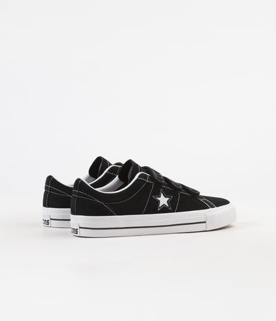 Converse One Star Pro 3V Ox Shoes - Black / Pomegranate Red / White