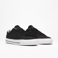 Converse One Star Pro Bones Ox Shoes - Black / Black / White thumbnail