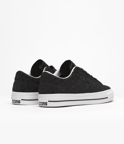 Converse One Star Pro Bones Ox Shoes - Black / Black / White