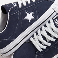 Converse One Star Pro Classic Suede Ox Shoes - Navy / White / Black thumbnail