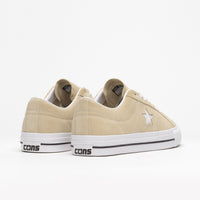 Converse One Star Pro Classic Suede Ox Shoes - Oat Milk / White / Black thumbnail