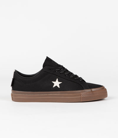Black converse 2025 with brown soles