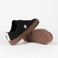 Converse One Star Pro Cordura Canvas Ox Shoes - Black / White / Dark Gum thumbnail