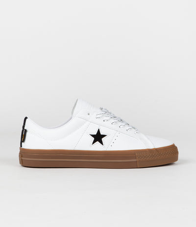 Converse One Star Pro Cordura Canvas Ox Shoes - White / Black / Dark Gum