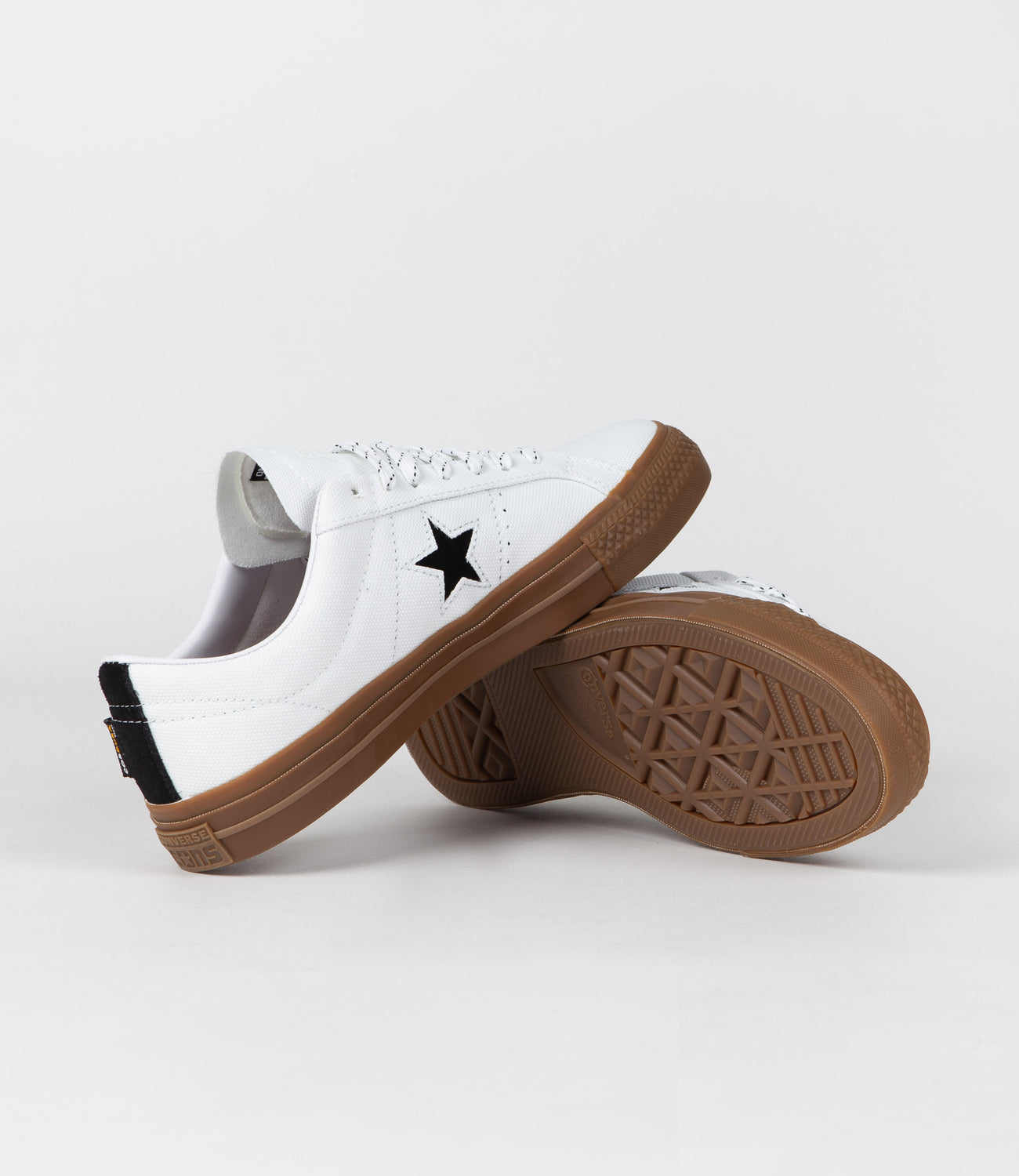 Converse One Star Pro Cordura Canvas Ox Shoes White Black Dark G Flatspot