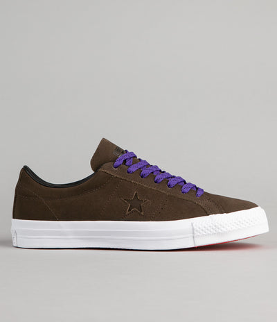 Converse One Star Pro Leather OX Shoes - Hot Cocoa / Black