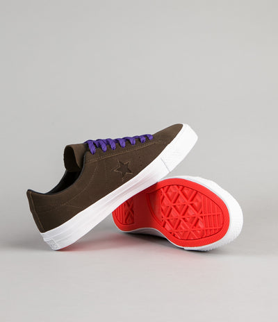 Converse One Star Pro Leather OX Shoes - Hot Cocoa / Black