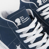 Converse One Star Pro Mid Ben Raemers Shoes - Navy / White / Black thumbnail