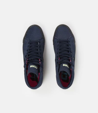 Converse One Star Pro Mid Shoes - Obsidian / Hyper Pink / Black