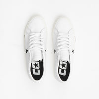 Converse One Star Pro Ox Leather Shoes - White / Black / Egret thumbnail