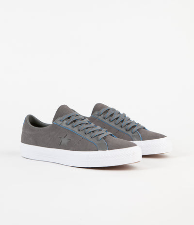Converse One Star Pro Ox Shoes - Charcoal Grey / Soar / White