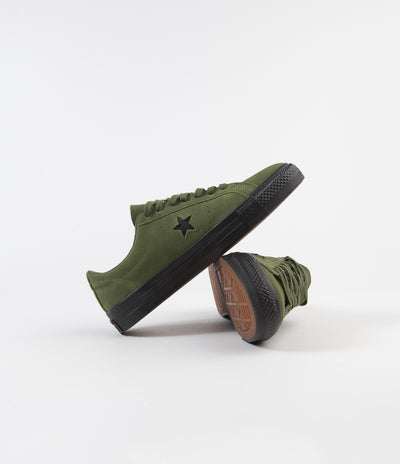 Converse One Star Pro Ox Shoes - Cypress Green / Black / Black
