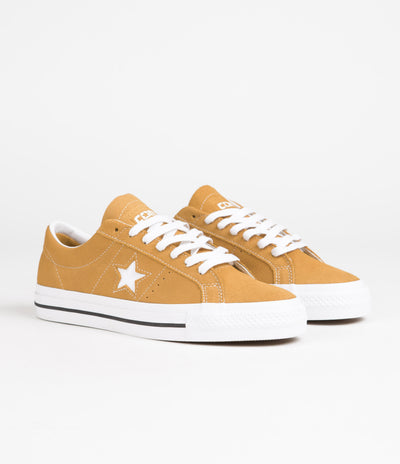 Converse One Star Pro Ox Shoes - Golden Sundial / White / Black