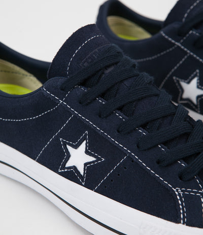 Converse One Star Pro Ox Shoes - Obsidian / Obsidian / White