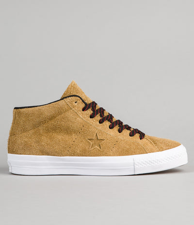 Converse One Star Pro Suede Mid Shoes - Antiqued / Black