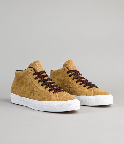 Converse One Star Pro Suede Mid Shoes - Antiqued / Black