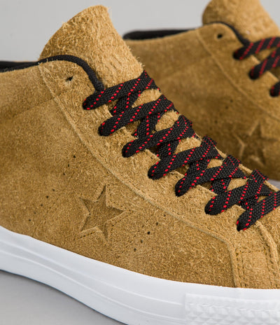 Converse One Star Pro Suede Mid Shoes - Antiqued / Black