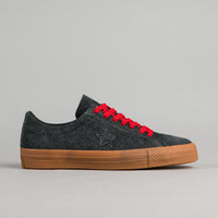 Converse One Star Pro Suede OX Shoes - Black / Casino / Gum thumbnail