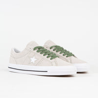 Converse One Star Pro Suede Ox Shoes - Desert Sand / Treeline / White thumbnail