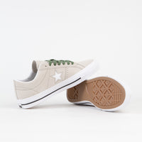 Converse One Star Pro Suede Ox Shoes - Desert Sand / Treeline / White thumbnail