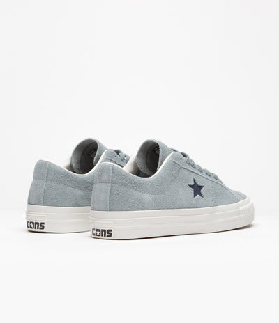 Converse One Star Pro Vintage Suede Ox Shoes - Tidepool Grey / Navy / Egret
