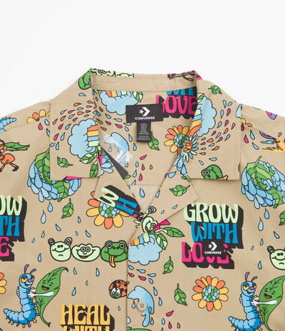 Converse Printed Resort Shirt - Nomad Khaki Plantasia
