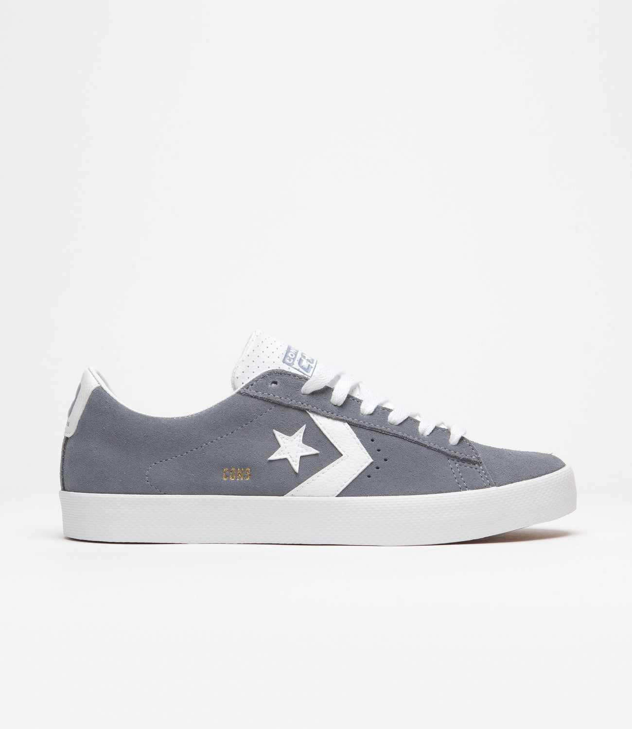 Foran dig I hele verden Valg Converse Pro Leather Summer Ox Shoes - Lunar Grey / White / White | Flatspot