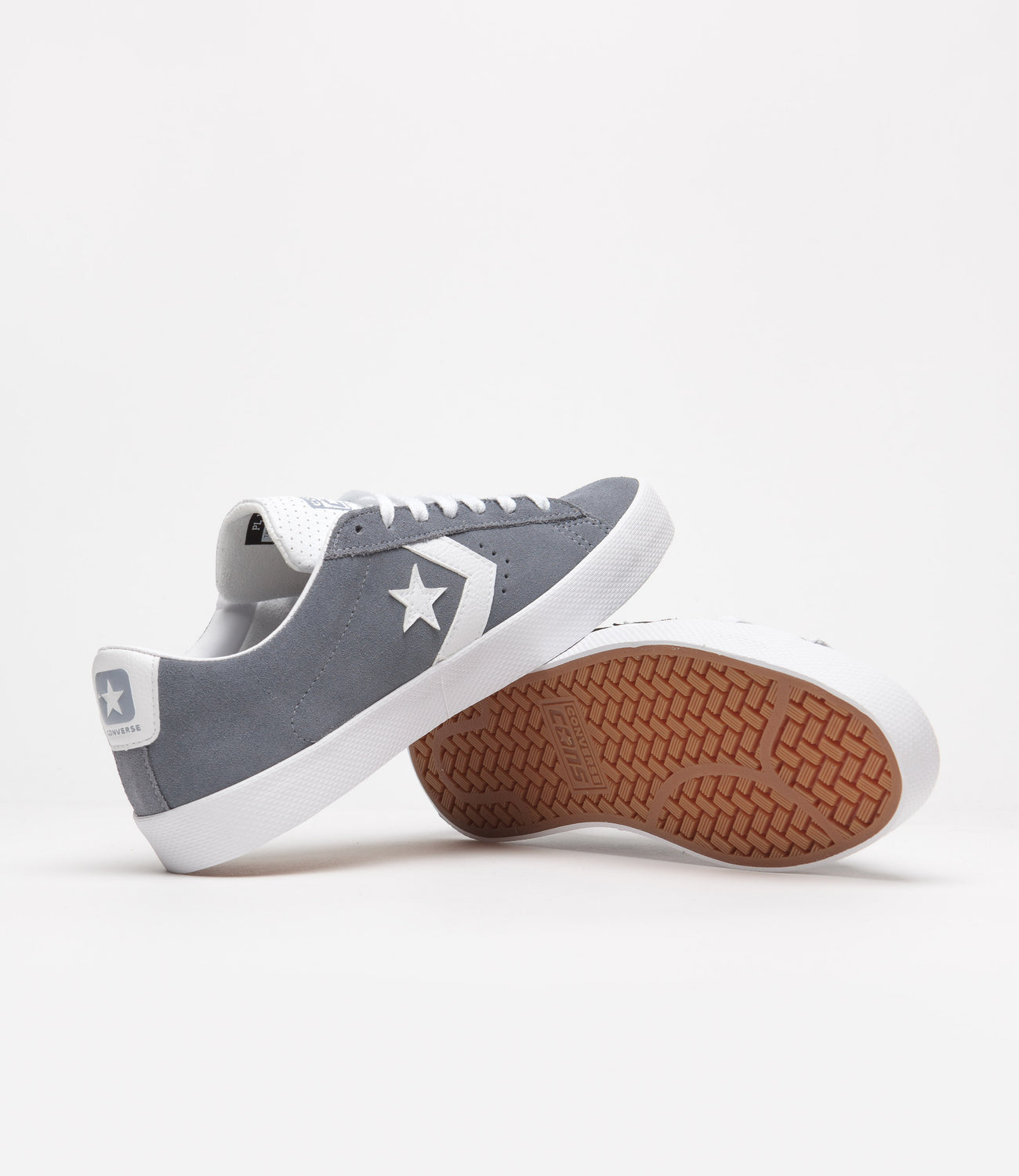 Foran dig I hele verden Valg Converse Pro Leather Summer Ox Shoes - Lunar Grey / White / White | Flatspot