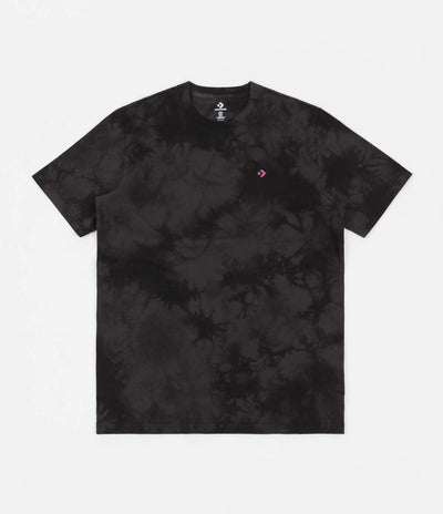 Converse Tie Dye Embroidered T-Shirt - Converse Black