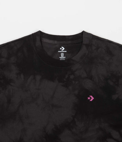Converse Tie Dye Embroidered T-Shirt - Converse Black