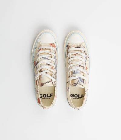 Converse x Golf Wang Chuck 70 Ox Owl Camo Shoes - Egret / Corydalis Blue / Antique White