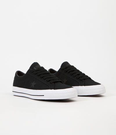Converse x Mike Anderson One Star Pro Ox Shoes - Black / Black / White
