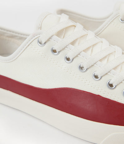 Converse x Pop Trading Company JP Pro Ox Shoes - Egret / Red Dahlia