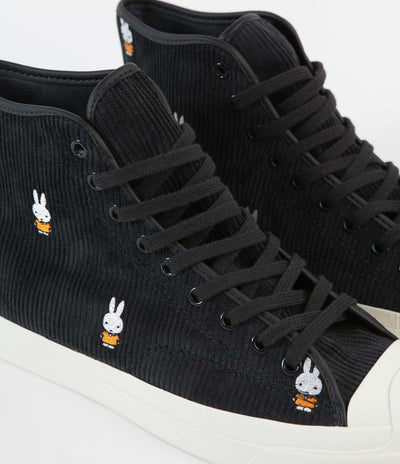 Converse x Pop Trading Company x Miffy JP Pro Hi Shoes - Black / White / Egret