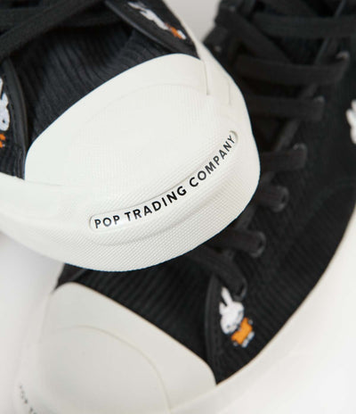 Converse x Pop Trading Company x Miffy JP Pro Hi Shoes - Black / White / Egret
