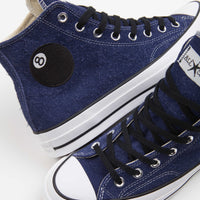 Converse x Stussy Chuck 70 Hi Shoes - Clematis Blue / White / Black thumbnail