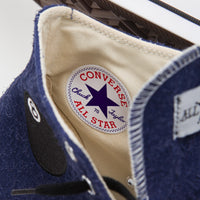 Converse x Stussy Chuck 70 Hi Shoes - Clematis Blue / White / Black thumbnail