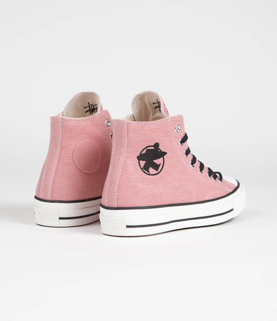 Converse x Stussy Chuck 70 Hi Shoes - Plumeria / Black / Blanc De Blanc
