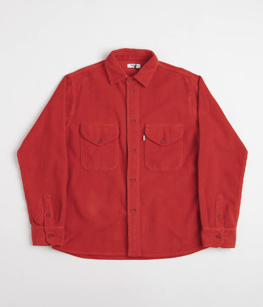 Dancer Double Pocket Overshirt - Red