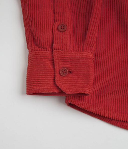 Overcup Red Dancer Double Pocket Overshirt - Red | Flatspot