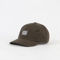 Dancer Embroidered Triple Logo Cap - Dusty Olive thumbnail