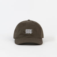 Dancer Embroidered Triple Logo Cap - Dusty Olive thumbnail