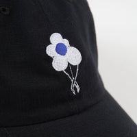 Dancer Logo Flower Sanded Twill Cap  - Black thumbnail