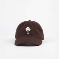 Dancer Logo Flower Sanded Twill Cap  - Dark Brown thumbnail