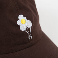 Dancer Logo Flower Sanded Twill Cap  - Dark Brown thumbnail