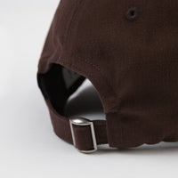 Dancer Logo Flower Sanded Twill Cap  - Dark Brown thumbnail